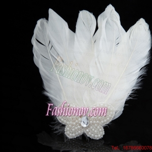 Unique White Pearl Feather for Wedding