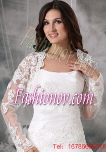 Gorgeous Embroidery White Jacket With Lace