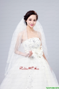 Three-Tier Finished Edge Angle Cut Bridal Veils