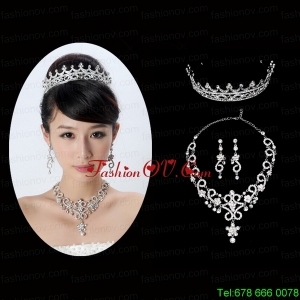 Unique Alloy With Rhinestone Ladies Jewelry Sets