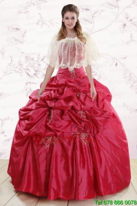 Best New Style Strapless Appliques Quinceanera Dresses