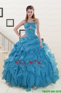 Luxurious Strapless Best Quinceanera Dresses with Beading and Ruffles