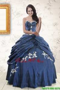 Classic Sweetheart Ball Gown Quinceanera Dresses in Navy Blue