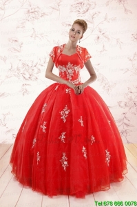 Lovely Ball Gown Sweetheart Appliques Quinceanera Dresses