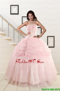New Style Strapless Quinceanera Dresses with Beading and Pick Ups