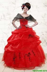 New Style Sweetheart Red Quinceanera Dresses for 2015
