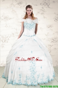 Appliques Strapless Pretty Quinceanera Dresses for 2015