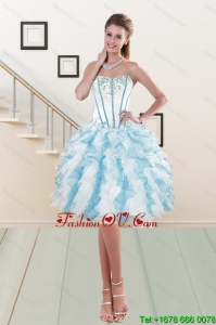 Sweetheart Prom Gown with Embroidery and Ruffles