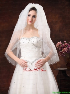 2012 Inspired 4-Layer White Bridal Veil On Sale