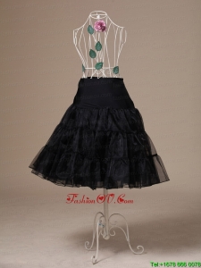 Brand New Black Organza Tea Length Wedding Petticoat