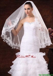 Lace Tulle Graceful Bridal Veils For Wedding
