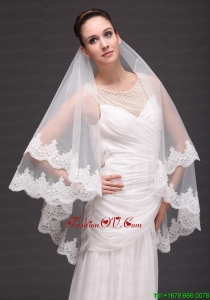 Lace With Three-tier For Modest Wedding