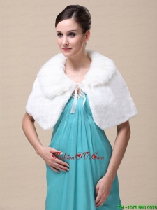 Top Selling High Quality Instock Special Occasion Wedding / Bridal Shawl With Fold Over Collar