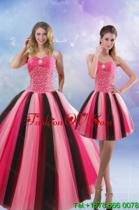 Beautiful and Lovely 2015 Beading Quinceanera Dresses in Multi Color
