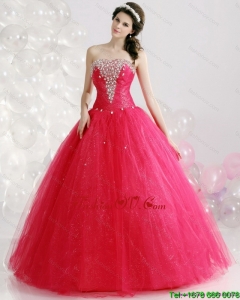 New Style Strapless 2015 Quinceanera Gowns with Rhinestones