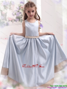 Silver Scoop 2015 New Style Little Girl Pageant Dress with Waistband