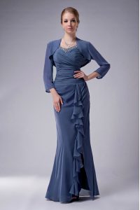 Spectacular Sleeveless Beading Zipper Mother of Bride Dresses