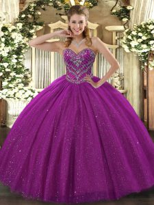 Cheap Sleeveless Beading Lace Up 15 Quinceanera Dress