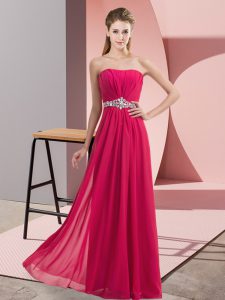Sumptuous Hot Pink Sleeveless Tulle Zipper Homecoming Dress for Prom and Party