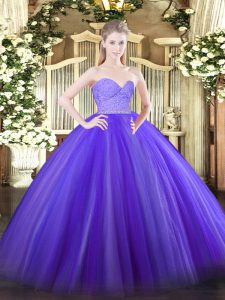 Enchanting Floor Length Ball Gowns Sleeveless Lavender Quinceanera Dress Zipper
