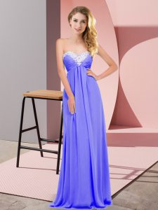 Superior Floor Length Lavender Prom Dress Sweetheart Sleeveless Lace Up