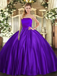 Sweet Sleeveless Lace Up Floor Length Ruching Quinceanera Dresses