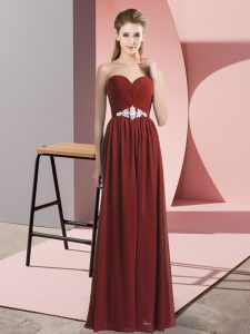 Hot Selling Rust Red Prom Dress Prom and Party with Beading Sweetheart Sleeveless Lace Up