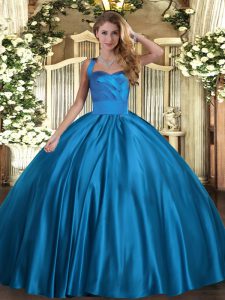 Sleeveless Ruching Lace Up Ball Gown Prom Dress