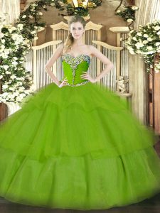 Classical Floor Length Ball Gowns Sleeveless Sweet 16 Quinceanera Dress Lace Up