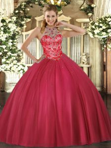 Extravagant Sleeveless Lace Up Floor Length Beading 15th Birthday Dress