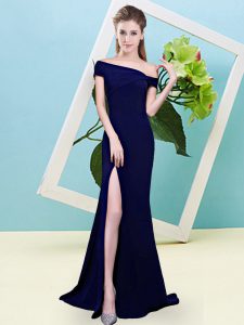 Luxury Sleeveless Zipper Floor Length Ruching Wedding Party Dress