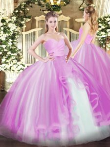 Hot Sale Sleeveless Ruffles Lace Up 15 Quinceanera Dress