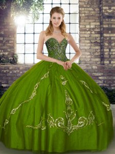 Captivating Sleeveless Beading and Embroidery Lace Up Quinceanera Gowns