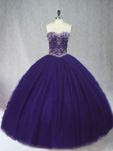 Enchanting Sleeveless Lace Up Floor Length Beading Quinceanera Dresses