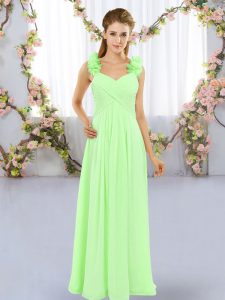 Sleeveless Hand Made Flower Lace Up Wedding Guest Dresses