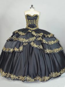 Sleeveless Embroidery Lace Up 15th Birthday Dress