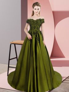Graceful Floor Length A-line Sleeveless Olive Green Vestidos de Quinceanera Zipper