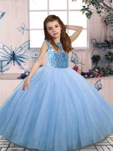 Sleeveless Beading Lace Up Pageant Dress Toddler