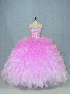 Top Selling Multi-color Quinceanera Dresses Sweet 16 and Quinceanera with Beading and Ruffles Sweetheart Sleeveless Lace Up