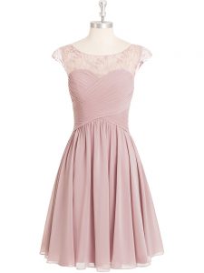 Cap Sleeves Lace Prom Dresses