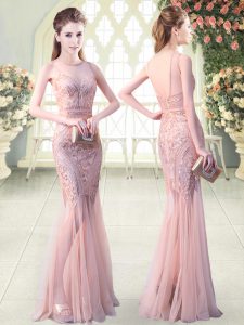 New Arrival Sleeveless Backless Floor Length Sequins Prom Party Dress