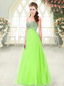 New Style Sweetheart Neckline Beading Prom Evening Gown Sleeveless Lace Up