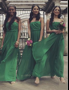 Green Strapless Zipper Ruching Pageant Dresses Sleeveless
