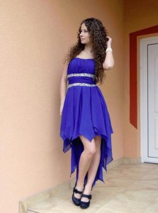 Glorious Chiffon Sleeveless High Low Dress for Prom and Beading