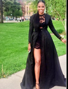 Scoop Lace Prom Dresses Black Zipper Long Sleeves Floor Length