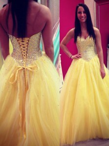 Comfortable Chiffon Sleeveless Floor Length Prom Party Dress and Sequins