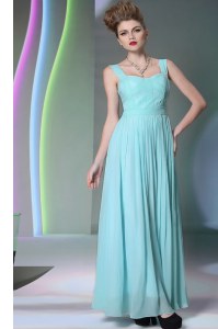 Top Selling Sleeveless Zipper Floor Length Beading Dress for Prom
