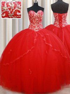 Sexy Sleeveless Lace Up Floor Length Beading and Appliques Vestidos de Quinceanera