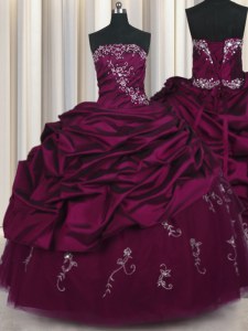 Sleeveless Beading and Appliques and Pick Ups Lace Up Quinceanera Dresses