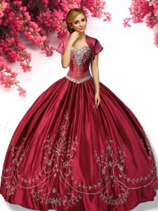 Sleeveless Embroidery Lace Up Vestidos de Quinceanera